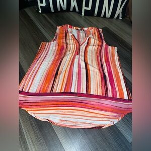 Apt. 9 Multicolor Striped Sleeveless Blouse